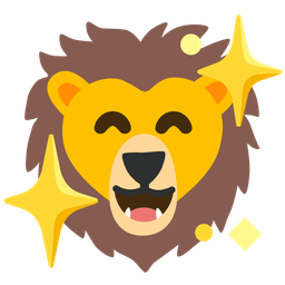 Lion and Sparkling heart