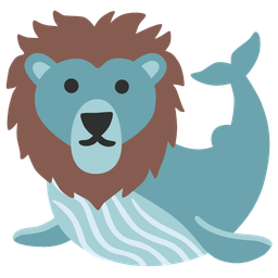 Lion and Spouting whale