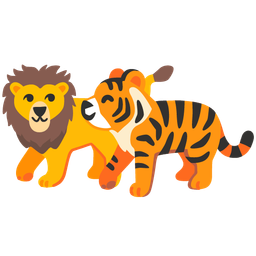 Lion and Tiger face