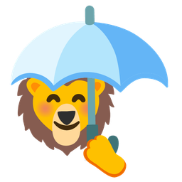 Lion and Umbrella