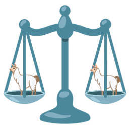 Llama and Balance scale