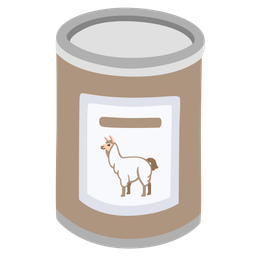 Llama and Canned food