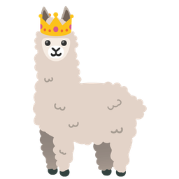 Llama and Crown