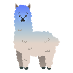 Llama and Fearful face