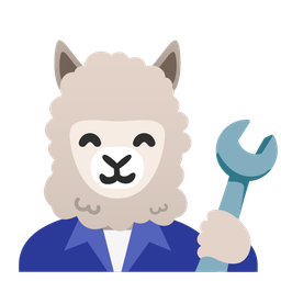 Llama and Hammer and wrench