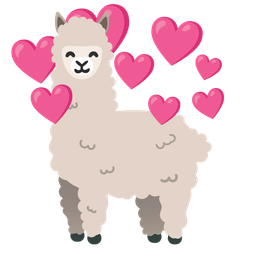 Llama and Heart with arrow