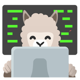 Llama and Laptop