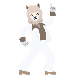 Llama and Mirror ball