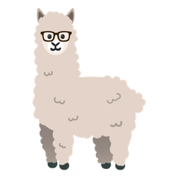 Llama and Nerd face