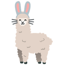 Llama and Rabbit face