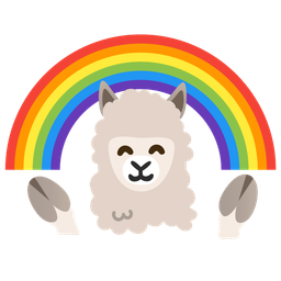 Llama and Rainbow