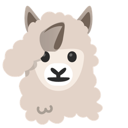 Llama and Saluting face