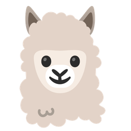 Llama and Slightly smiling face