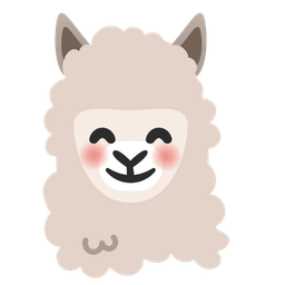 Llama and Smiling face with smiling eyes