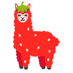 Llama and Strawberry