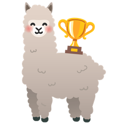 Llama and Trophy