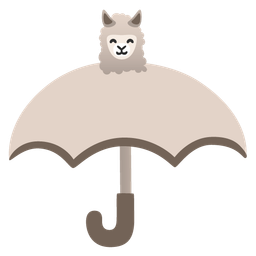 Llama and Umbrella