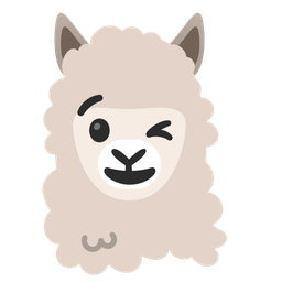 Llama and Winking face