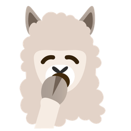 Llama and Yawning face