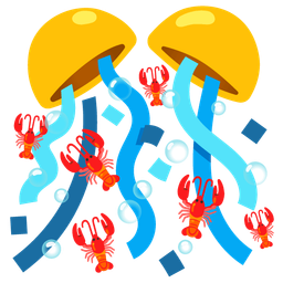 Lobster and Confetti ball