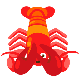 Lobster and Face with peeking eye