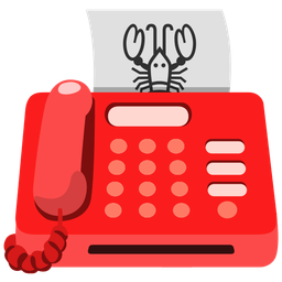 Lobster and Fax machine