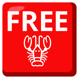 Lobster and FREE button