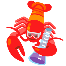 Lobster and Test tube