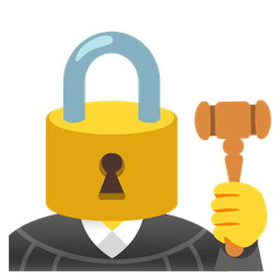 locked and balance scale