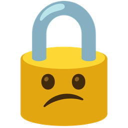 locked and confused face