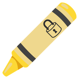 locked and crayon