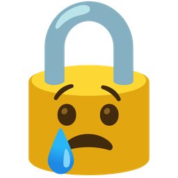 locked and crying face