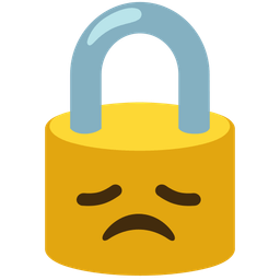 locked and disappointed face