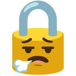 locked and face exhaling