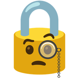 locked and face with monocle