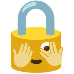 locked and face with peeking eye