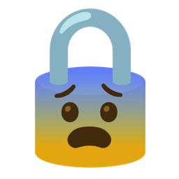 locked and fearful face