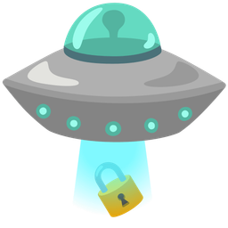 locked and flying saucer