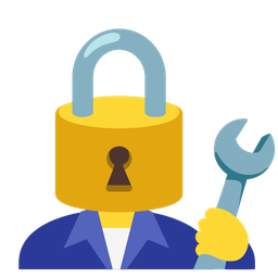 locked and hammer and wrench