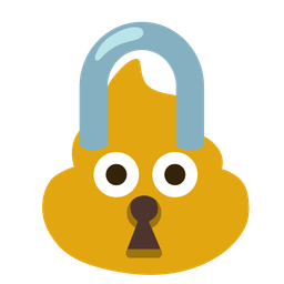 locked and pile of poo