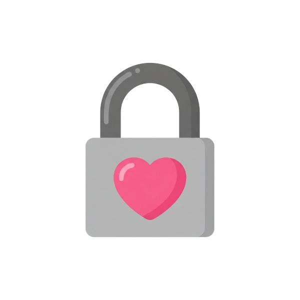Locked and Pink heart