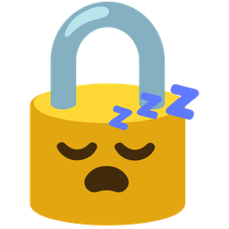 locked and sleeping face