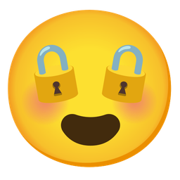 Locked and Smiling face with heart-eyes