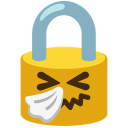 locked and sneezing face