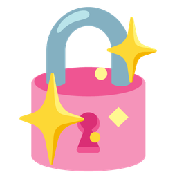 locked and sparkling heart