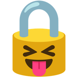 Locked and Squinting face with tongue