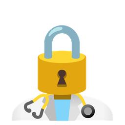 locked and stethoscope