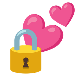 locked and two hearts