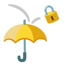 locked and umbrella