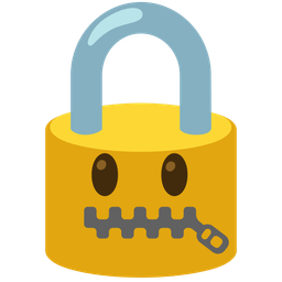 locked and zipper-mouth face